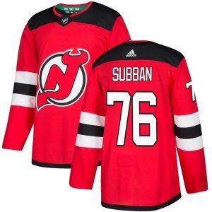 Herren New Jersey Devils Eishockey Trikot P.K. Subban #76 Rot Authentic